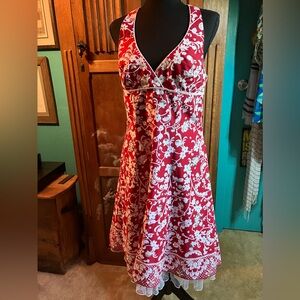 Speechless size 13 JR Red and white formal halter dress